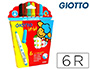 MARCADOR GIOTTO BEBE CAIXA DE 6 CORES
