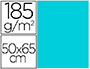 CARTOLINA GUARRO 50X65 CM 185 GR AZUL CARIBE