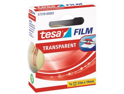 Cinta adhesiva tesa film transparente 33x19 mm