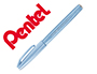 MARCADOR PENTEL BRUSH SIGN PEN COR AZUL CINZA PAST