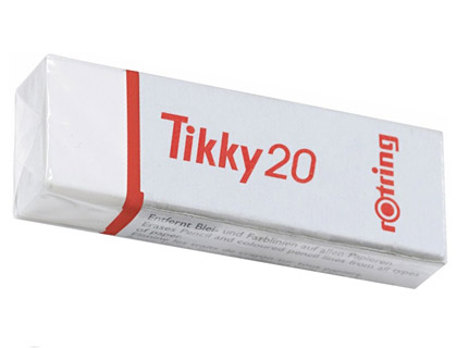 Goma rotring tikky 20 blanca