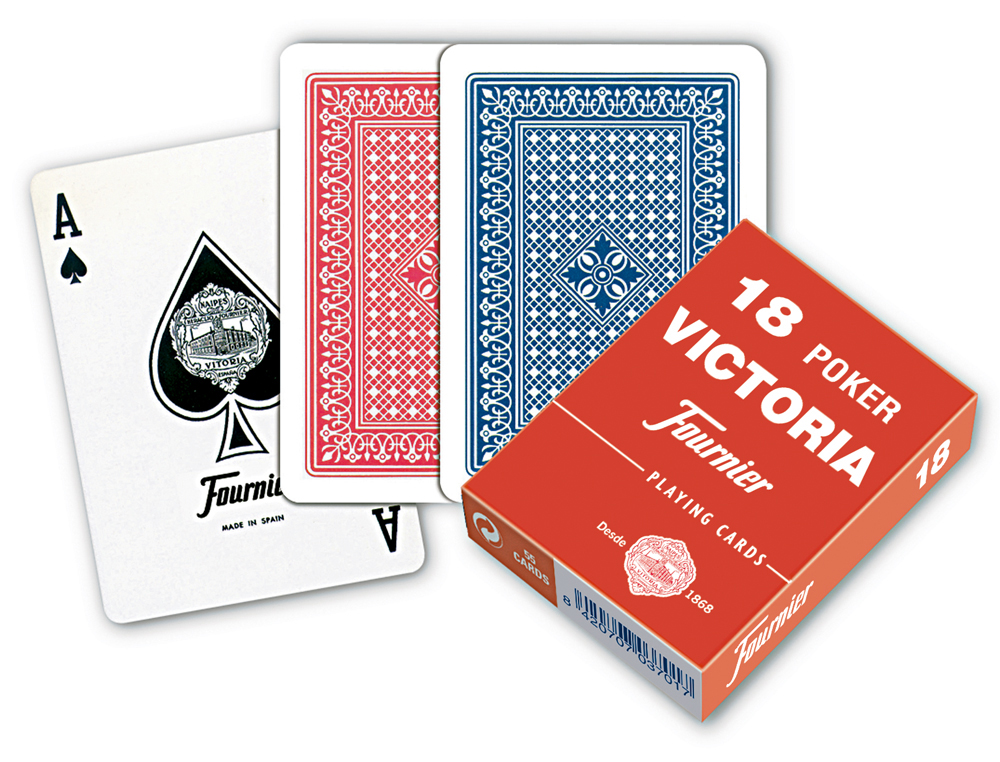 Baraja fournier poker ingles y bridge nº 18 55 cartas