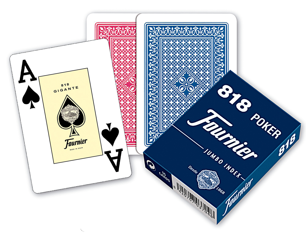 Baraja fournier poker ingles nº 818 55 cartas