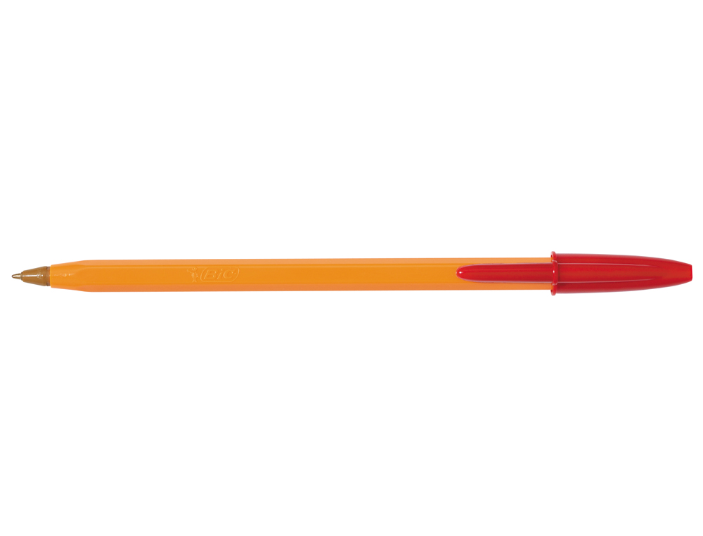 Boligrafo bic naranja rojo