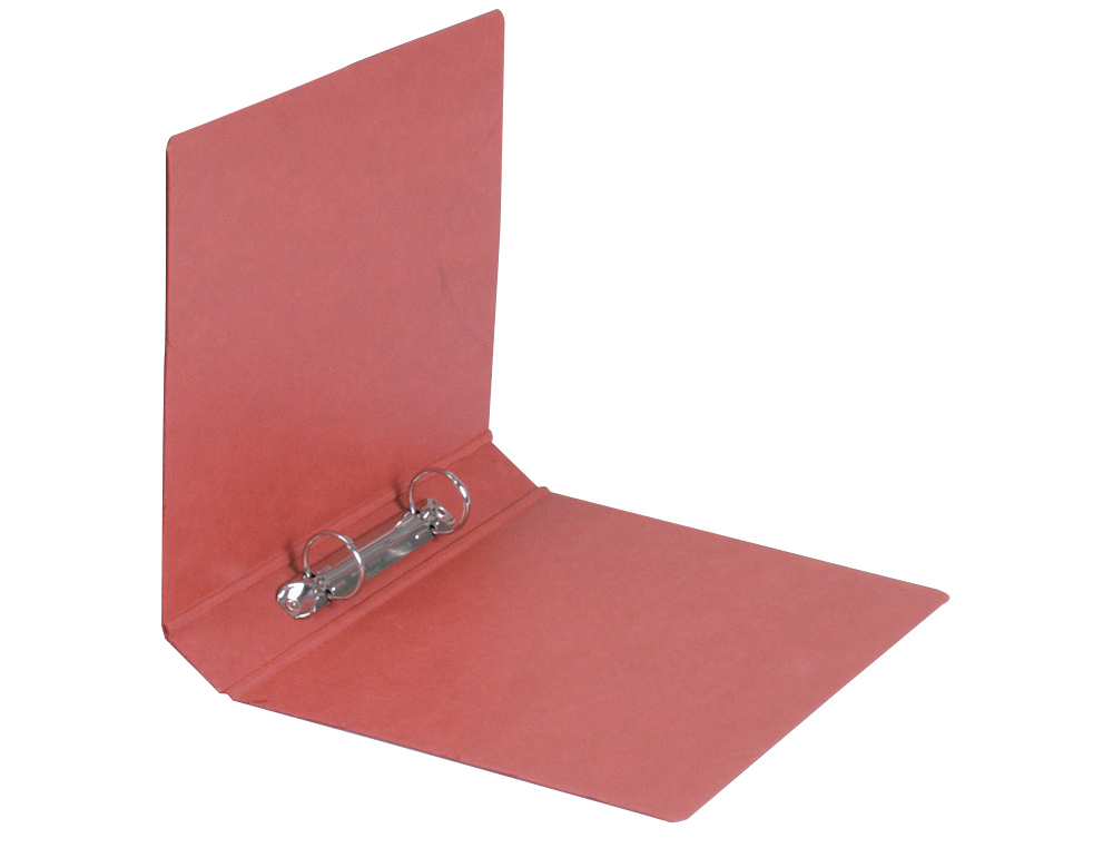 Carpeta de 2 anillas 25mm redondas liderpapel cuarto carton cuero