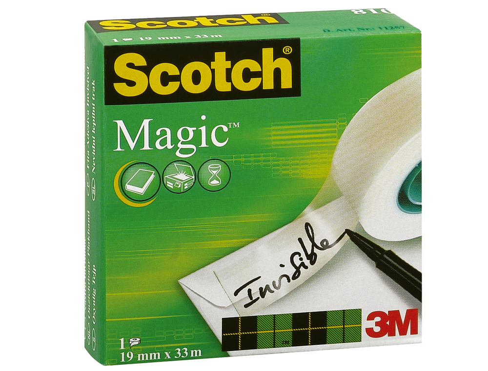 Cinta adhesiva scotch-magic 33 mt x 12 mm