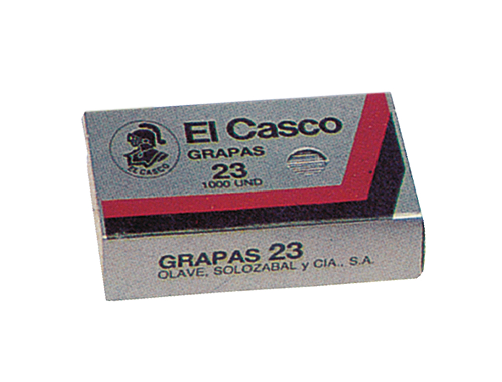 Grapas el casco nº23 caja de 1000 unidades