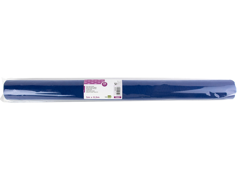 Tejido sin tejer liderpapel terileno 25 g/m2 rollo de 5 mt azul marino