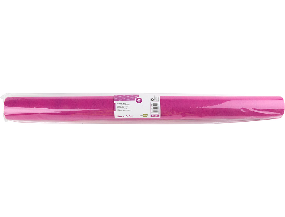 Tejido sin tejer liderpapel terileno 25 g/m2 rollo de 5 mt rosa