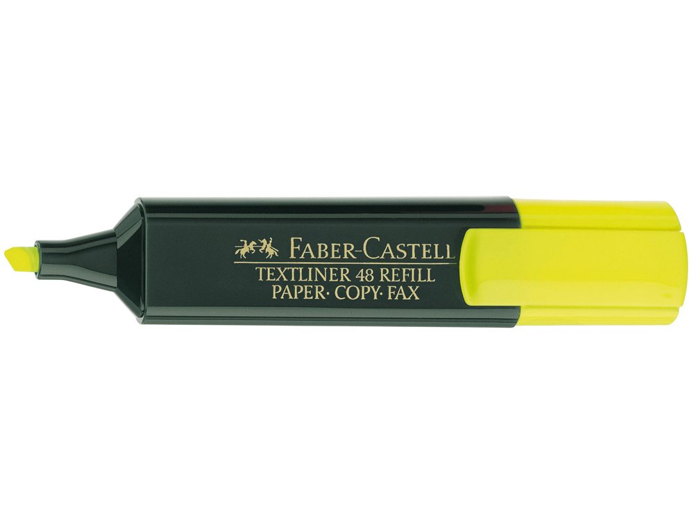 Rotulador faber fluorescente 48-07 amarillo