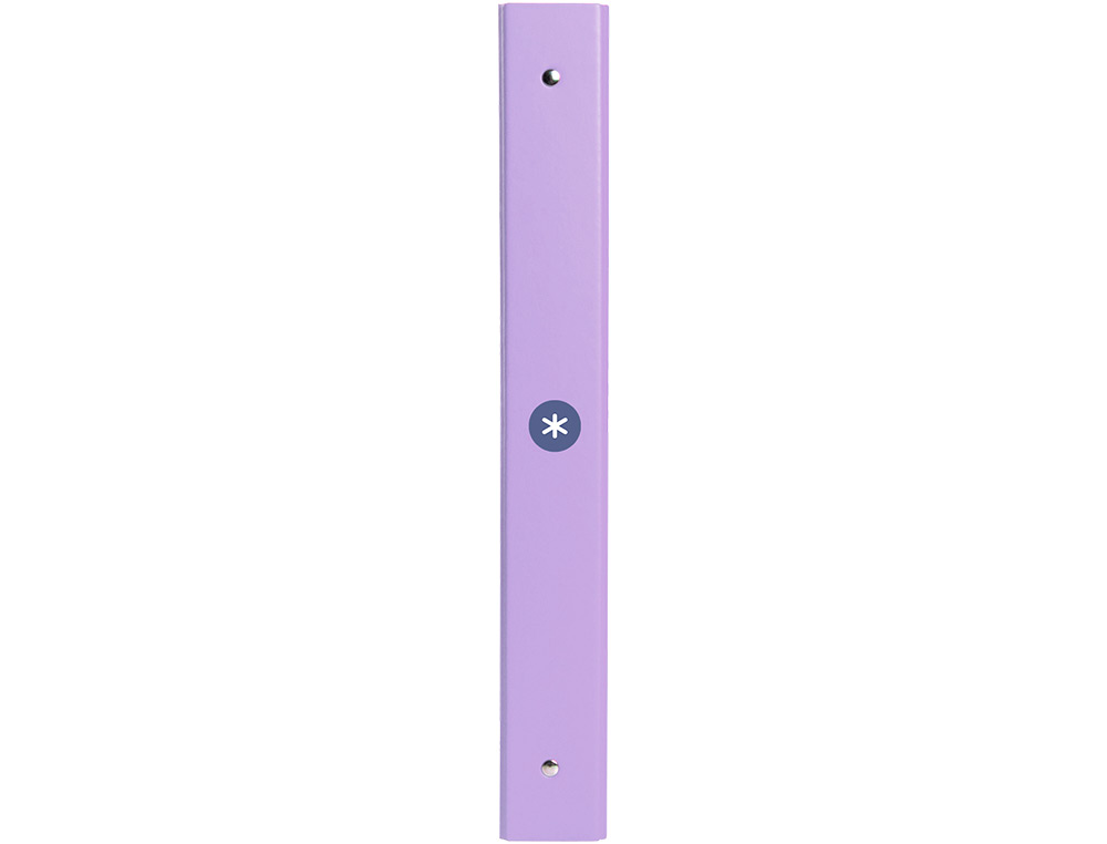 CARPETA ANTARTIK A4 FORRADA 4 ANILLAS 25 MM REDONDAS COLOR LAVANDA