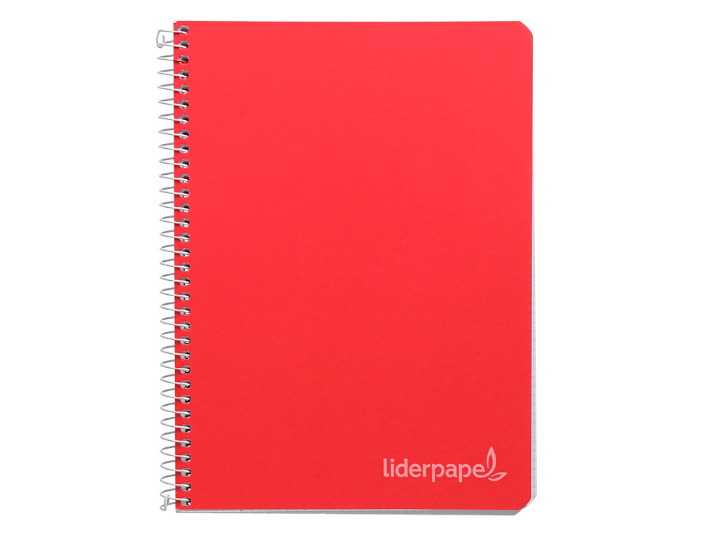 CUADERNO ESPIRAL LIDERPAPEL CUARTO WITTY TAPA DURA 80H 75GR CUADRO 4MM CON MARGEN COLORES SURTIDOS