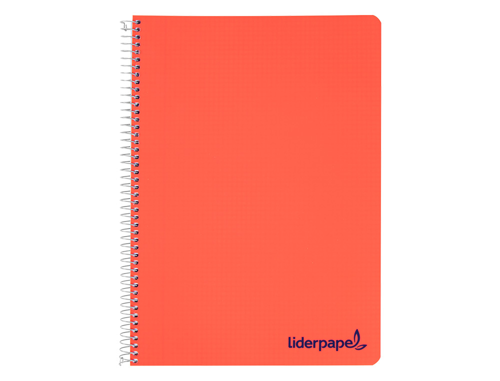 CUADERNO ESPIRAL LIDERPAPEL A4 WONDER TAPA PLASTICO 80H 90GR RAYADO Nº46 COLORES SURTIDOS