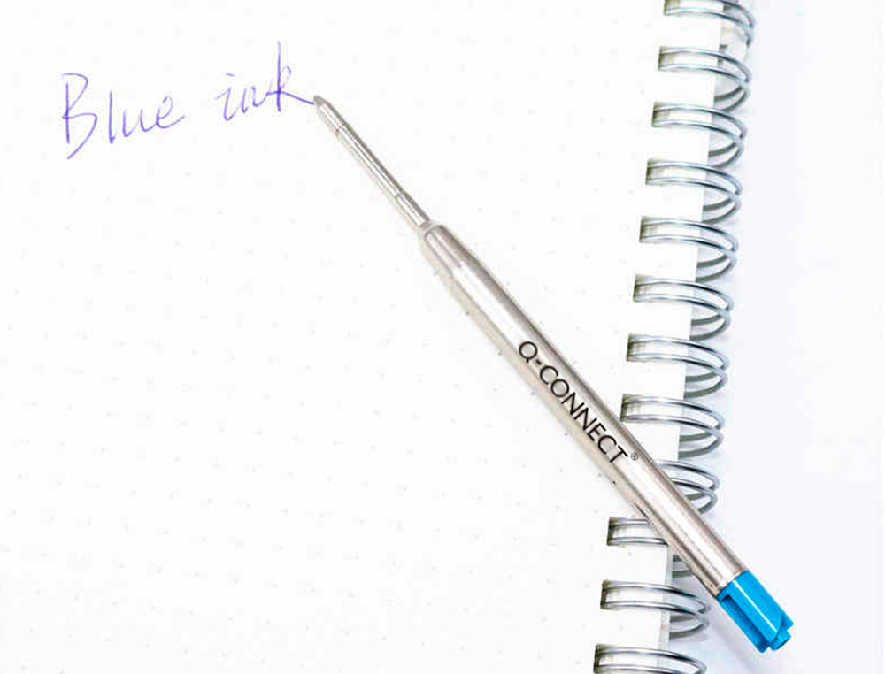 RECAMBIO BOLIGRAFO Q-CONNECT TIPO PARKER AZUL