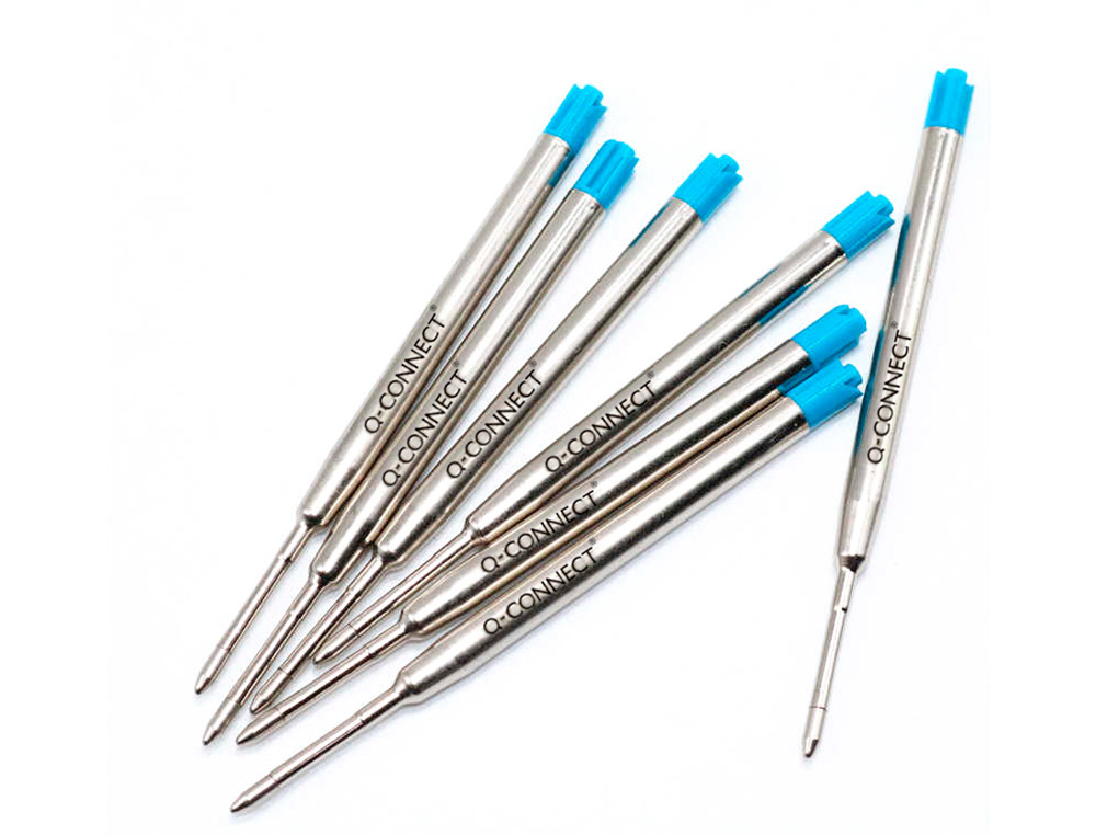 RECAMBIO BOLIGRAFO Q-CONNECT TIPO PARKER AZUL