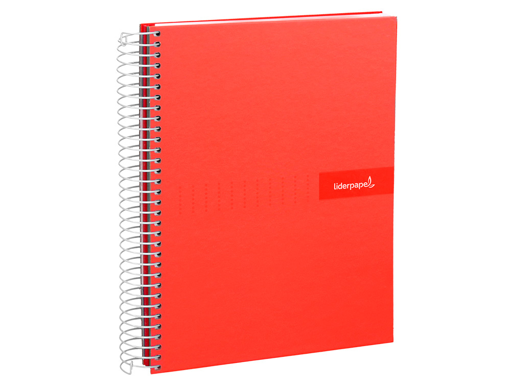 CADERNO ESPIRAL LIDERPAPEL CRAFTY DIN A5 CAPA FORRADA 80 F 90 GR QUADRICULA 5 MM COM MARGEM CORES SORTIDAS