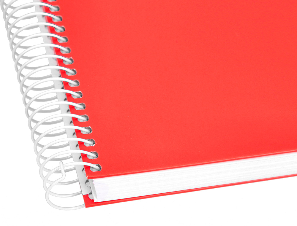 CADERNO ESPIRAL LIDERPAPEL CRAFTY DIN A5 CAPA FORRADA 80 F 90 GR QUADRICULA 5 MM COM MARGEM CORES SORTIDAS