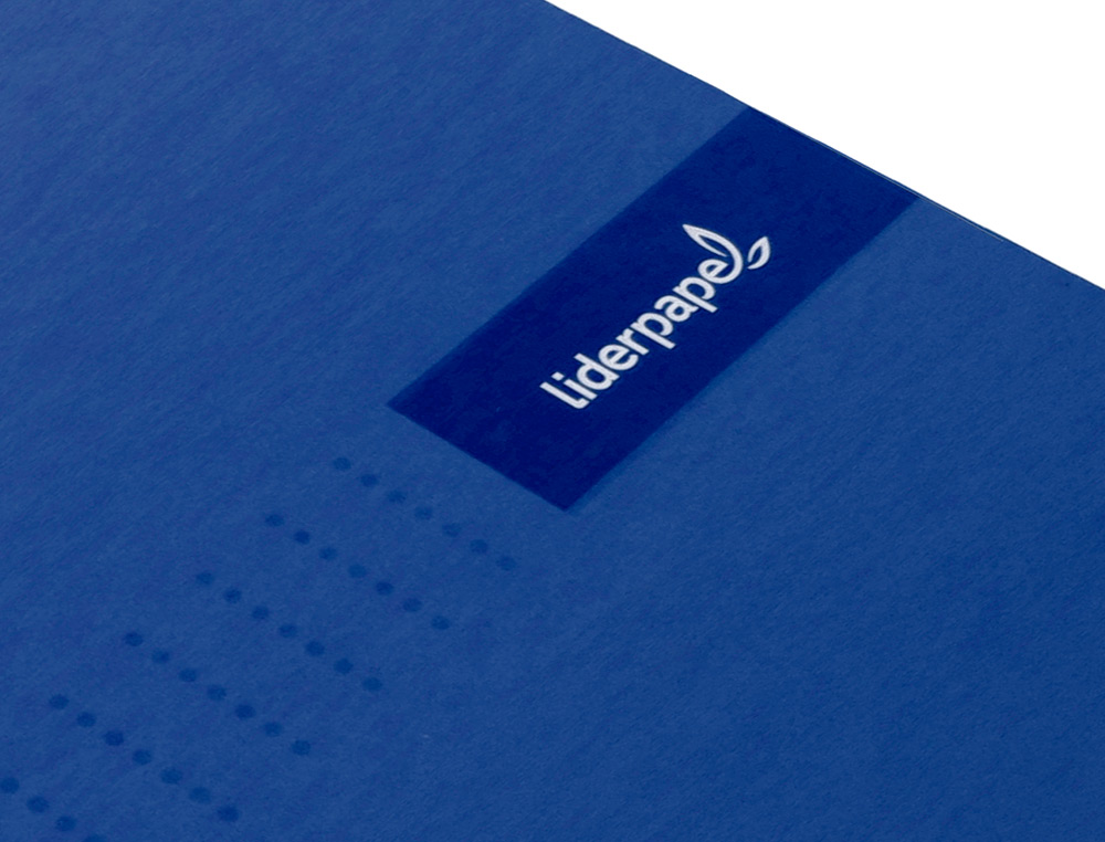 CADERNO ESPIRAL LIDERPAPEL CRAFTY MICRO DIN A5 CAPA FORRADA 120 F 90 GR QUADRICULA 5MM 5 BANDAS DE CORES 6 FUROS COR AZU