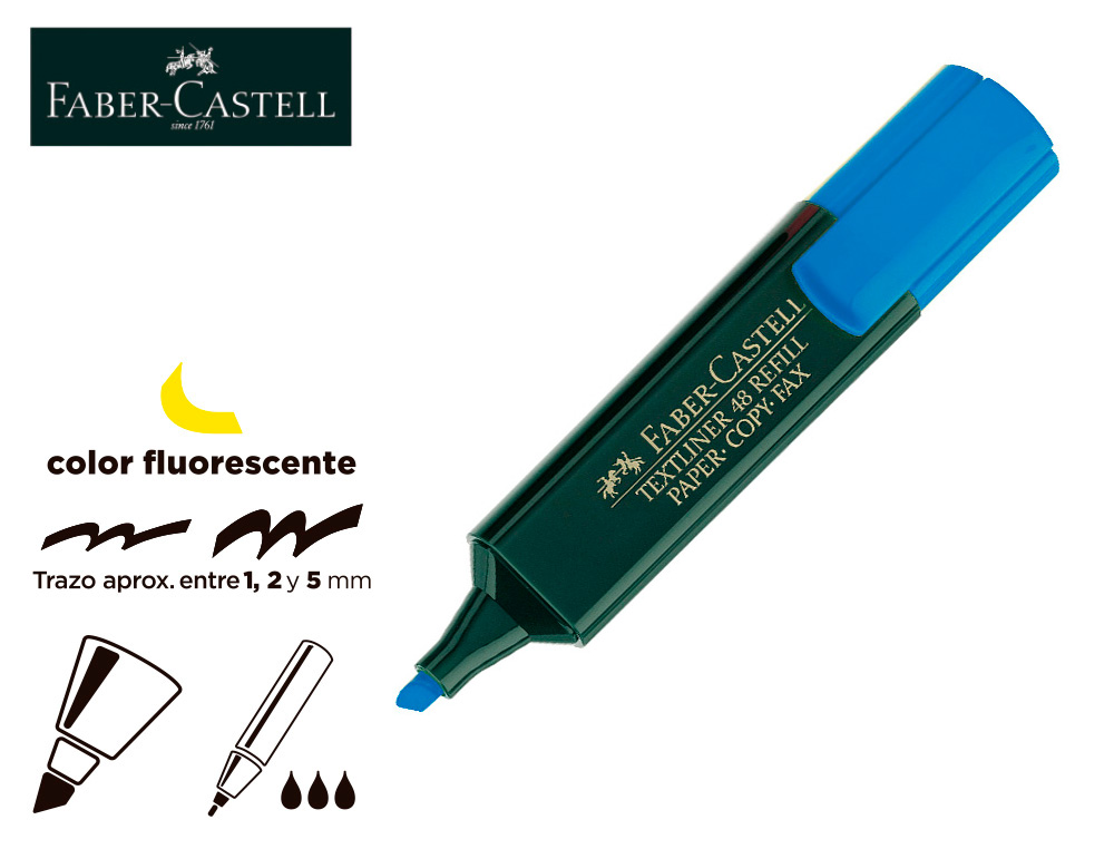 Fluorescente Faber-Castell Textliner 48, marcador, rotulador