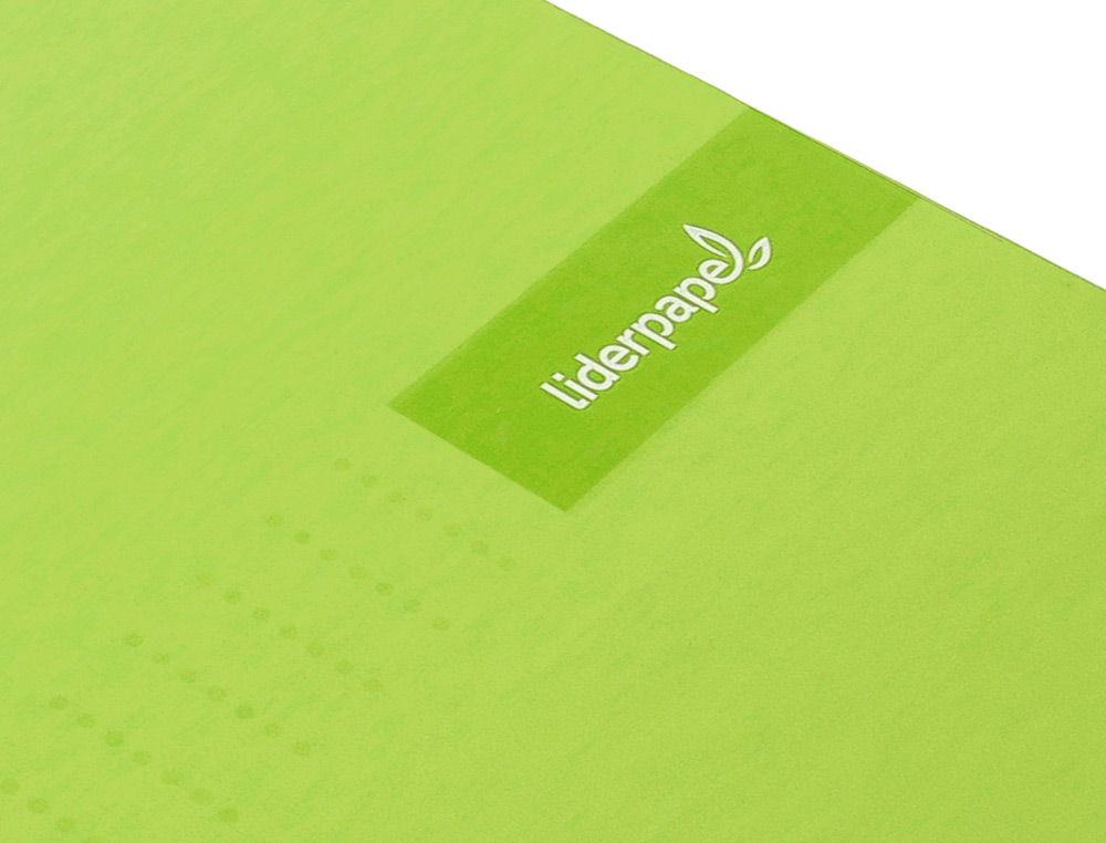 CADERNO ESPIRAL LIDERPAPEL CRAFTY MICRO DIN A4 CAPA FORRADA 120 F 90 GR QUADRICULA 5 MM 5 BANDAS DE CORES 4 CORES COR VE