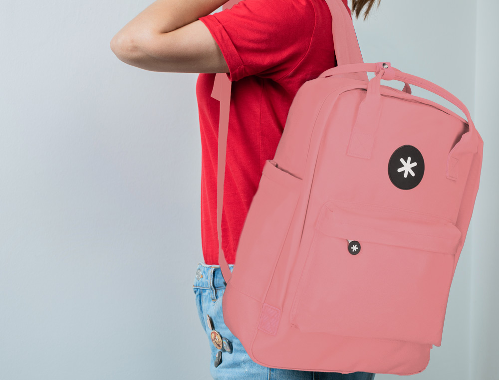 MOCHILA ANTARTIK 2 ASAS Y BOLSILLOS EXTERIORES CORAL 300X115X390 MM