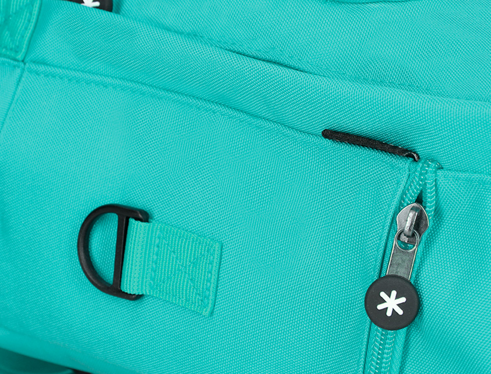 MOCHILA ANTARTIK 2 ASAS Y BOLSILLOS EXTERIORES MENTA 300X115X390 MM