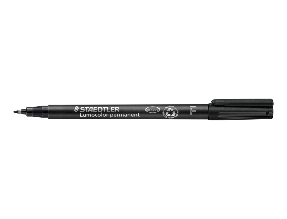 ROTULADOR STAEDTLER LUMOCOLOR RETROPROYECCION PUNTA DE FIBRAPERMANENTE 318-9 NEGRO PUNTA FINA REDONDA 0.6 MM