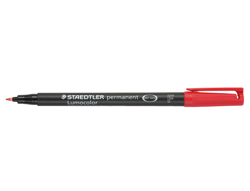 ROTULADOR STAEDTLER LUMOCOLOR RETROPROYECCION PUNTA DE FIBRAPERMANENTE 318-2 ROJO PUNTA FINA REDONDA 0.6 MM