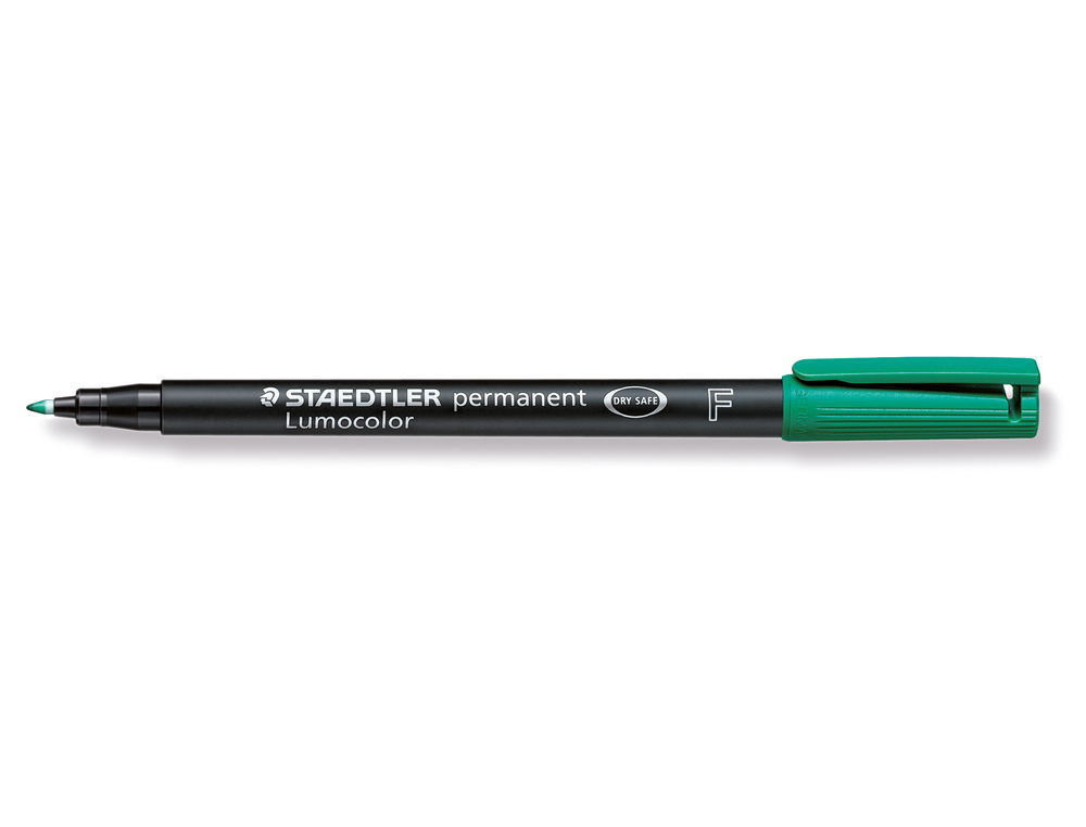 Rotulador staedtler lumocolor retroproyeccion punta de fibrapermanente 318-5 verde punta fina redond