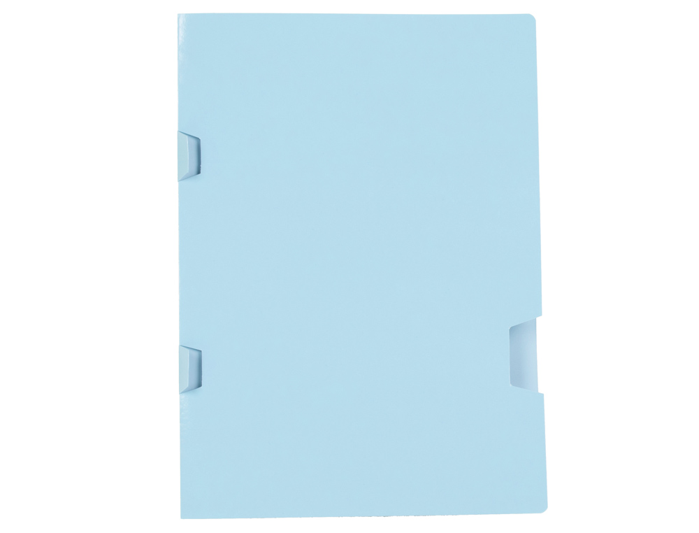 SUBCARPETA LIDERPAPEL FOLIO AZUL TRES UÑEROS PLASTIFICADA 160G/M2