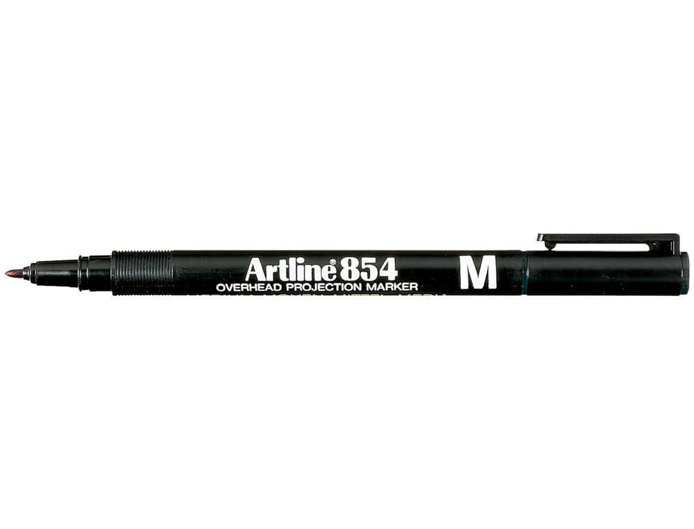 Rotulador artline retroproyeccion punta fibra permanente ek-854 negro -punta redonda 1 mm