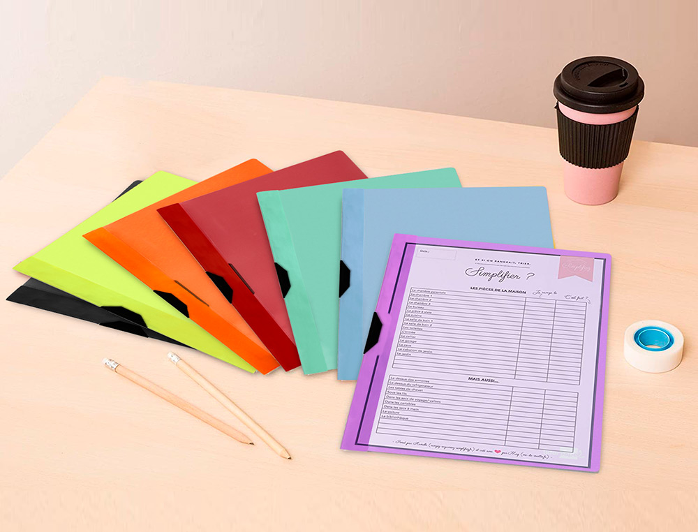 CARPETA LIDERPAPEL DOSSIER PINZA LATERAL POLIPROPILENO DIN A4 LAVANDA OPACO 30 HOJAS PINZA DESLIZANTE