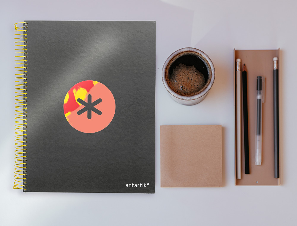 CUADERNO ESPIRAL LIDERPAPEL A4 MICRO ANTARTIK TAPA FORRADA120H 100 GR CUADRO 5 BANDA 4 TALADROS TRENDING NEGRO