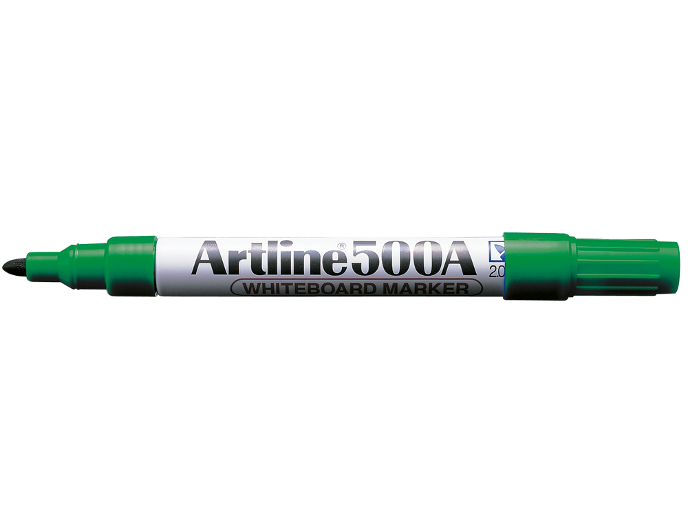 Rotulador artline pizarra ek-500 verde punta redonda 2 mm recargable