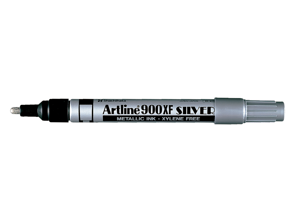 Rotulador artline marcador permanente tinta metalica ek-900 plata punta redonda 2.3 mm