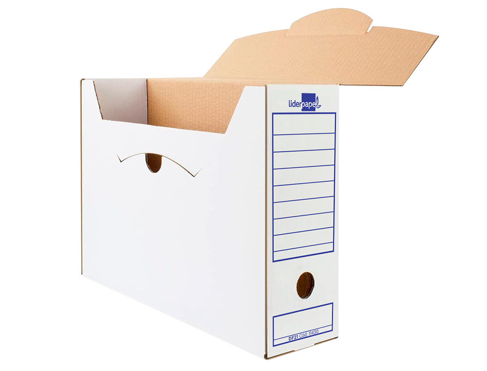 CAJA ARCHIVO DEFINITIVO PLASTICO LIDERPAPEL MARRON TAMAÑO (11354)