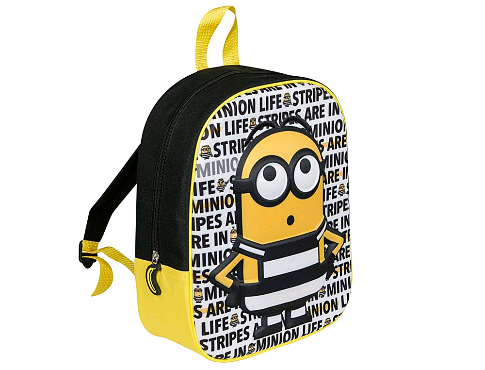 Cartera escolar minions niño 3d mochila 32x26x10 cm