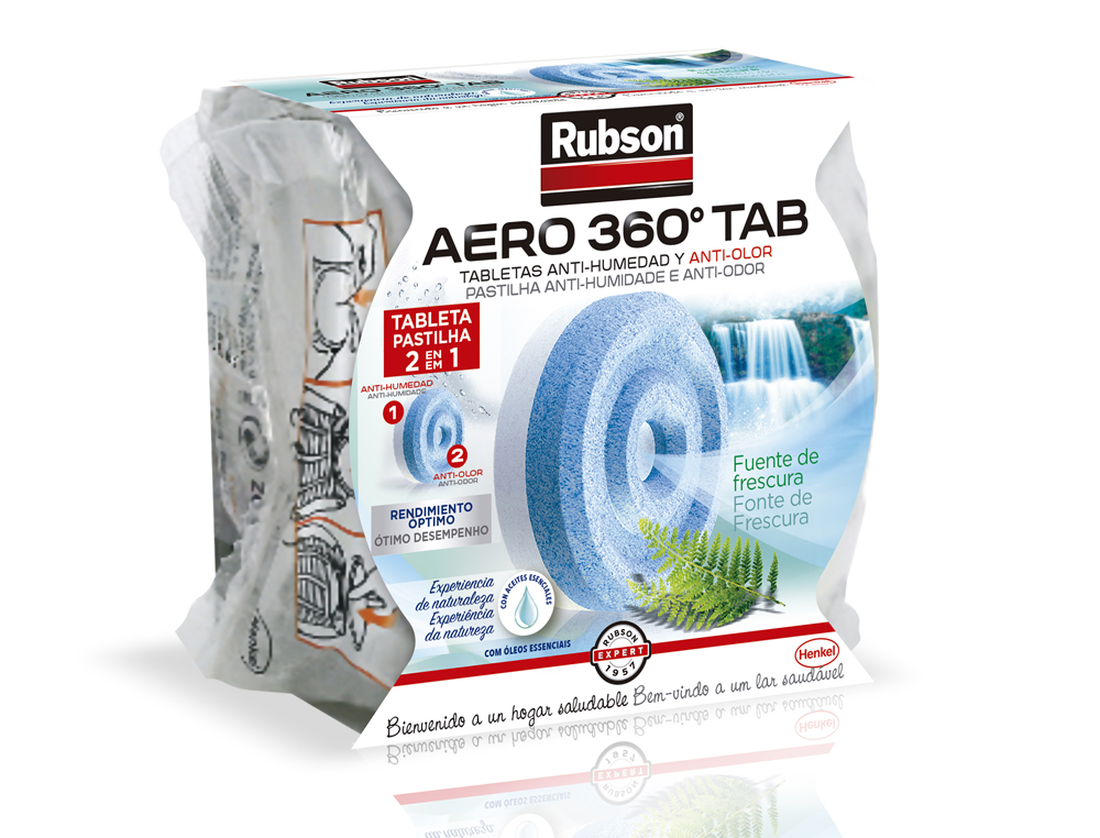 Recambio pastilla deshumidificador rubson aero 360º aromaterapia frescura