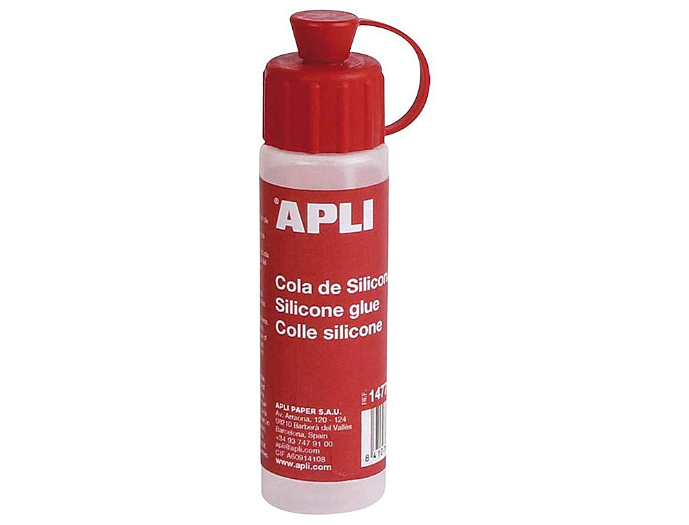 Cola de silicona apli liquida bote de 25ml