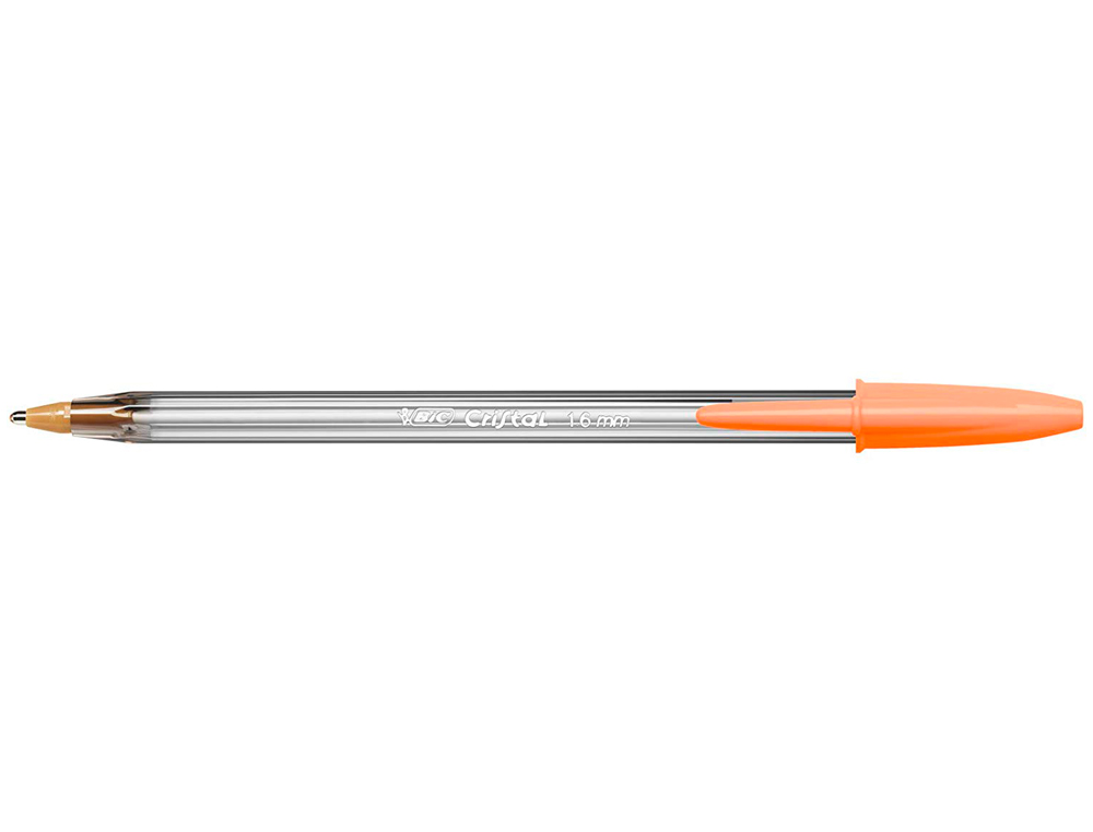 Boligrafo bic cristal fun naranja punta 1,6 mm