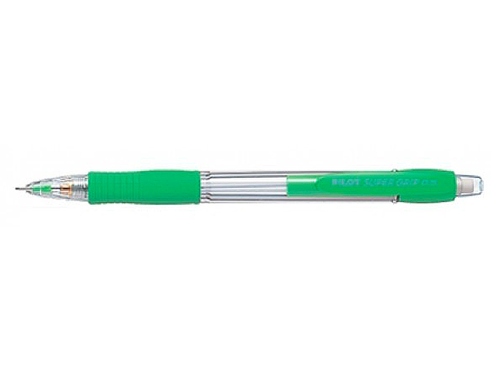 Portaminas pilot super grip verde claro 0,5 mm sujecion de caucho