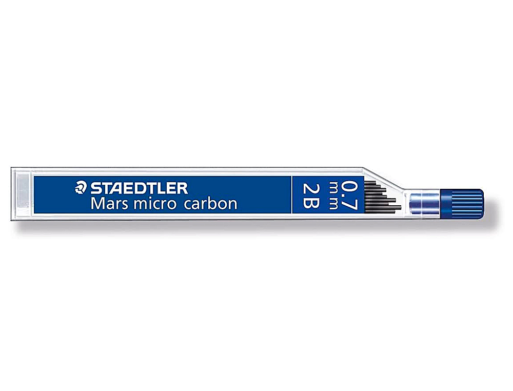 Minas staedtler mars micro grafito 0,7 mm 2b tubo con 12 unidades