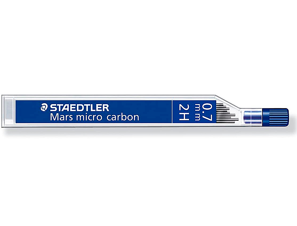 Minas staedtler mars micro grafito 0,7 mm 2h tubo con 12 unidades