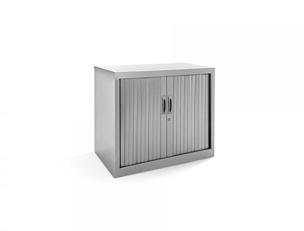 Armario metalico rocada dos puertas tipo persiana incluye una balda serie store 80x70x45 cm acabado ac00