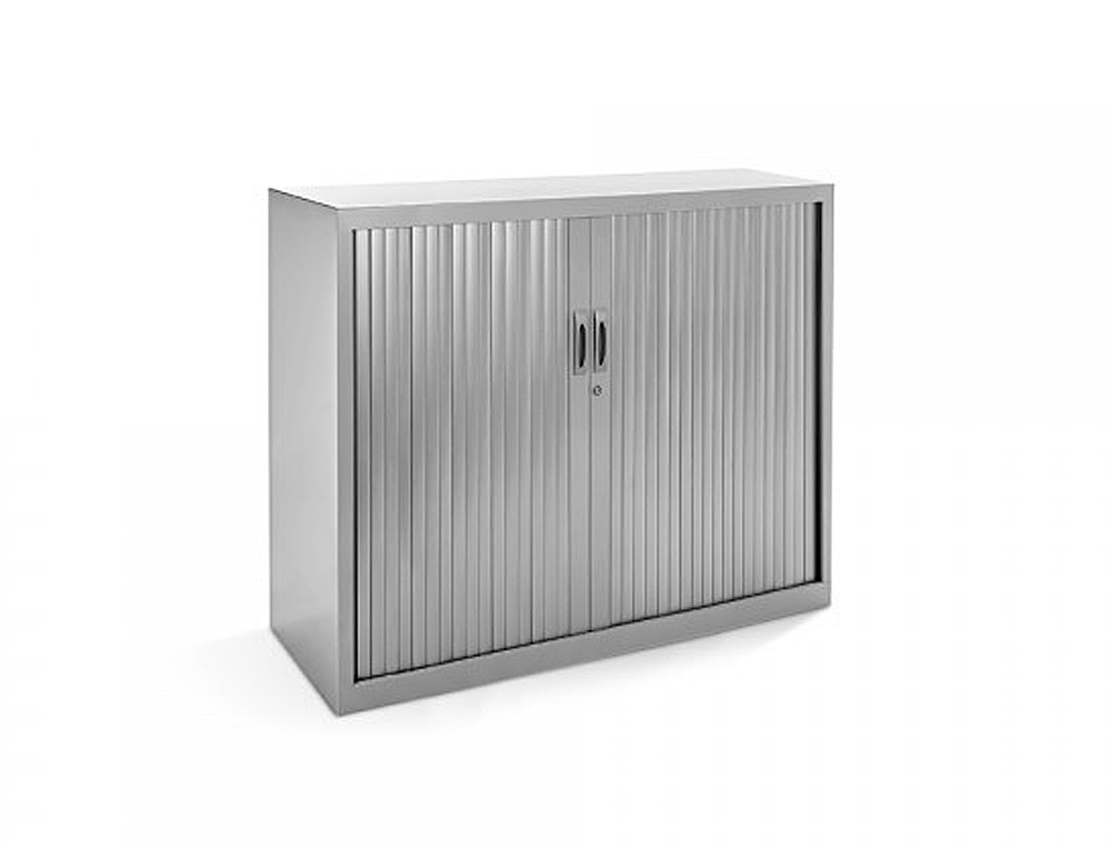 Armario metalico rocada dos puertas tipo persiana incluye dos balda serie store 120x105x45 cm acabado ac00