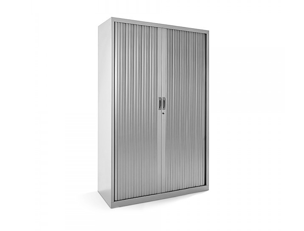 Armario metalico rocada dos puertas tipo persiana incluye cuatro balda serie store 120x198x45 cm acabado ac00