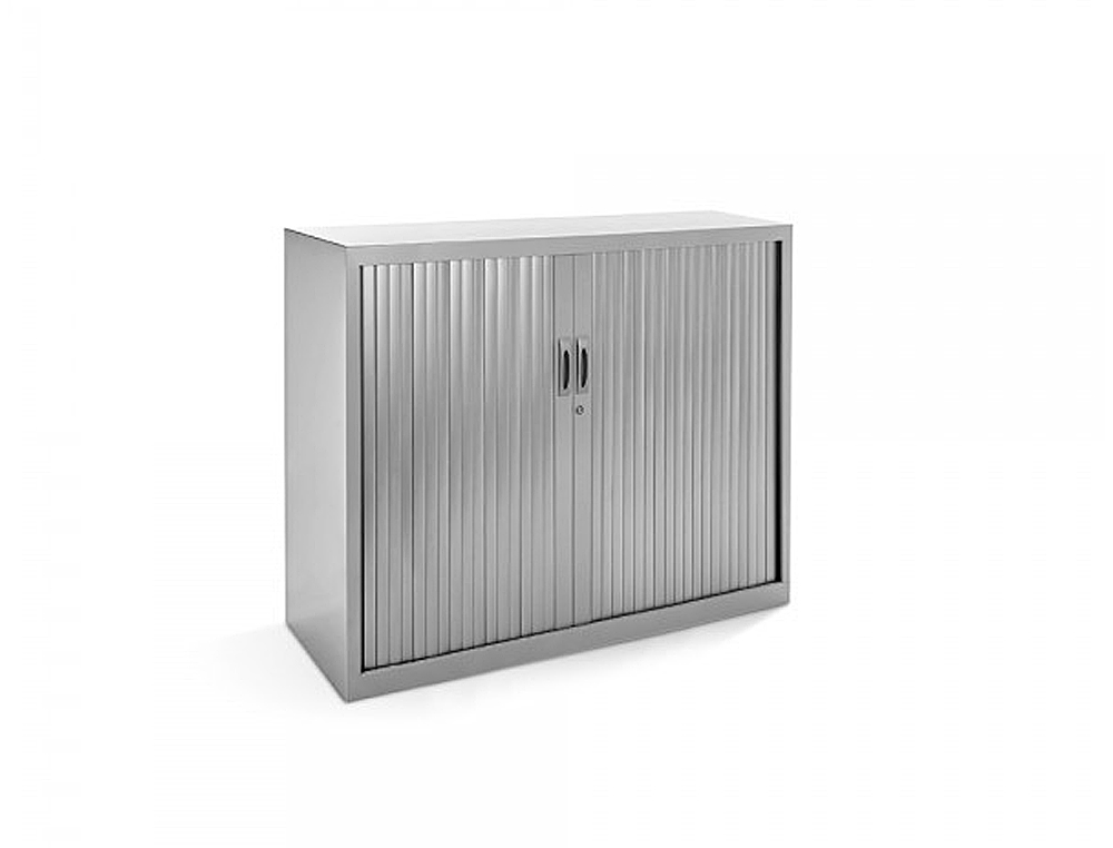 Armario metalico rocada dos puertas tipo persiana incluye dos balda serie store 105x80x45 cm acabado ac00