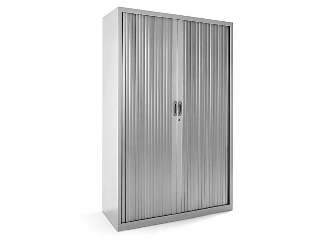 Armario metalico rocada dos puertas tipo persiana incluye cuatro balda serie store 198x80x45 cm acabado ac00