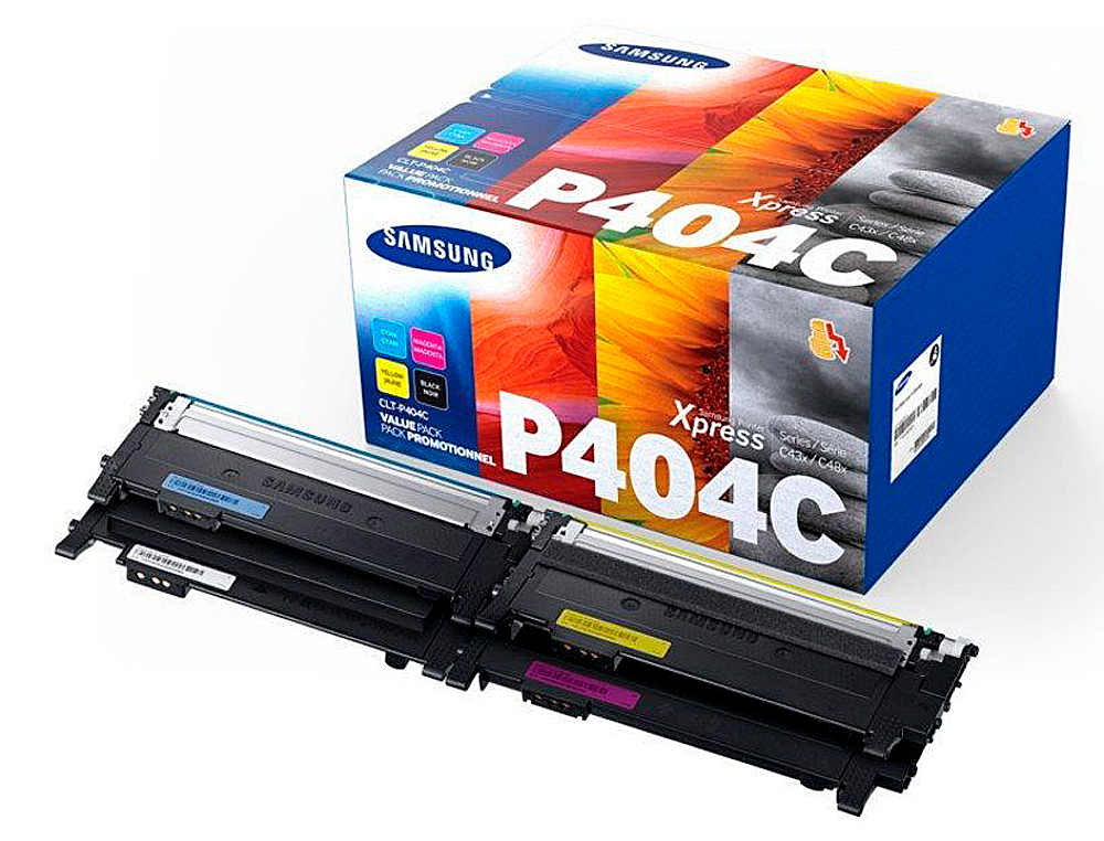 Toner samsung p404c sl c430w / c480 / c480fn / c480fw / c480w pack magenta cian amarillo y negro 1.0