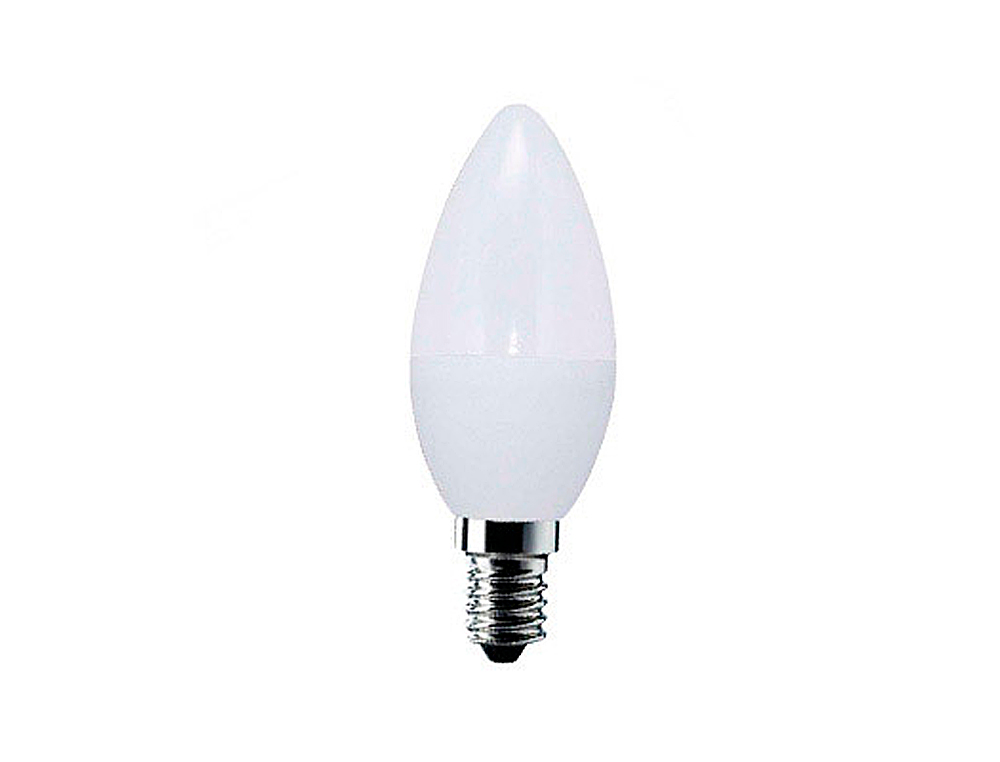 Bombilla sunmatic led mini globo frost smd e14 6w 4200k 470 lumenes luz blanca